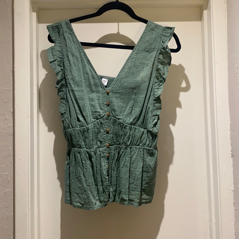 Green old navy blouse